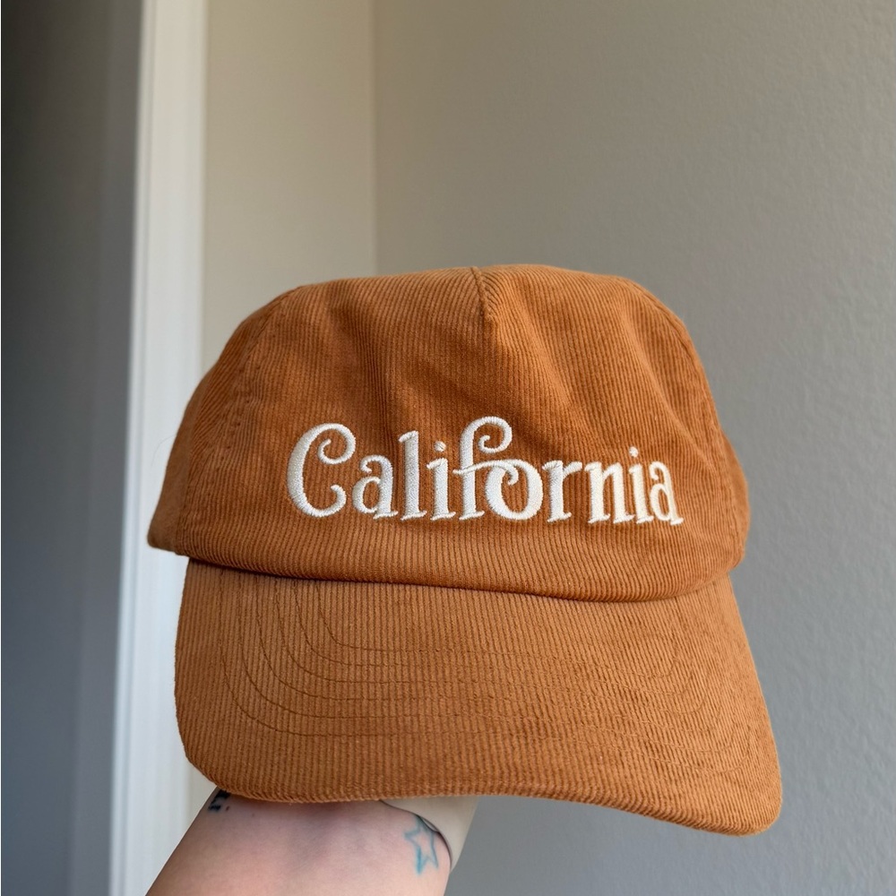 Rust Corduroy California Hat